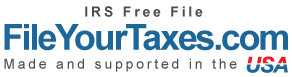 File Your Taxes Logo IRS Free File Made and supported in the United States of America